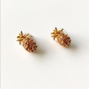 New Kate Spade Pineapple Gold Earrings